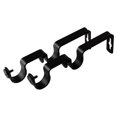 thumbnail image 1 of Rod Desyne 1 Inch Black Double Bracket Pair, 2 Piece, 1 of 1