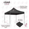thumbnail image 5 of INMATMEX Lona Repuesto Toldo Impermeable 2x2 m Color Negro, 5 of 5