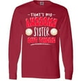 thumbnail image 3 of Inktastic That's My Awesome Sister Out There with Volleyball Long Sleeve T-Shirt, 3 of 5