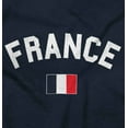 thumbnail image 2 of France Country Flag Soccer Fan Pride Womens Slim Fit Graphic Tee Brisco Brands S, 2 of 5