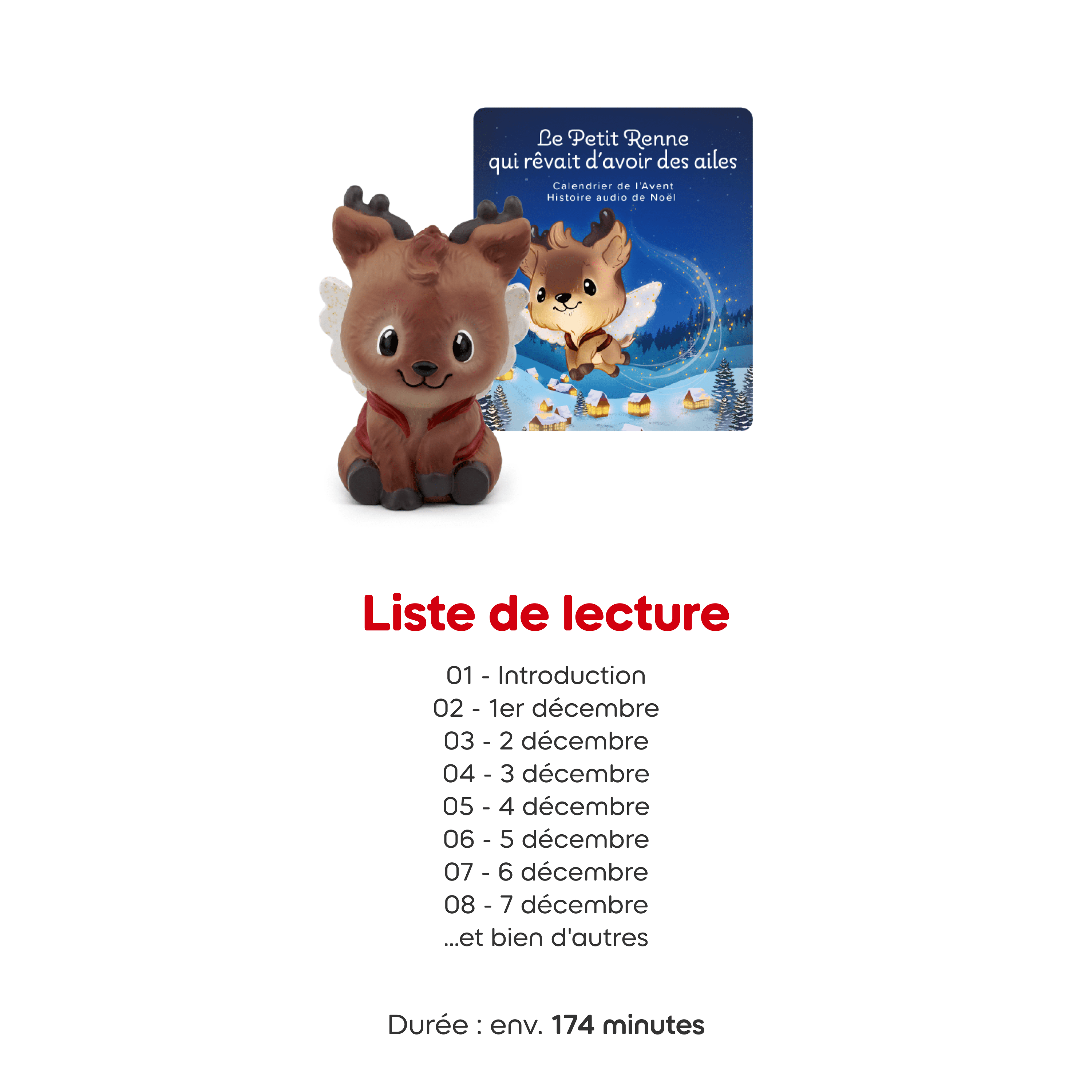 tonies Le Petit Renne Qui Rêvait D'Avoir Des Ailes Calendrier De L'Avent Figurine Audio (Francais)
