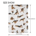 thumbnail image 3 of Pofeuu German Shepherd Dog Print Travel Document Organizer Passport Holder Men Women for Family (6.5 in x 4.5 in),Wallet Holder Credit Card Clutch Bag Case, 3 of 5