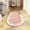 Pink#17274🌈, variant on Soft Shaggy Bedroom Rug 40x80cm Non-Slip Oval Carpet for Living Room Gray and Pink High Pile Modern Area Rug