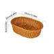 thumbnail image 3 of CaiYueKe Plastic Woven Storage Basket Tray for Kitchen Fruit Vegetables Snacks Candy Bread Organization Multi Functional Home Decor Imitation Vines Rattan Style, 3 of 7