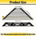 thumbnail image 2 of Small Triangle Roll-Up Dish Drying Rack Over the Sink Corner Kitchen Drainer Organizer Stainless Steel with Silicone Coating 1-Piece Universal Fit Black, 2 of 7