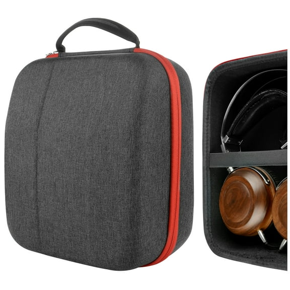 Geekria Shield Headphones Case Compatible with HiFiMAN SHANGRILAjr, DevaPro, DEVA, SundaraC, Sundara, Arya, Ananda, Replacement Hard Shell Travel Carrying Bag with Cable Storage (Dark Grey)