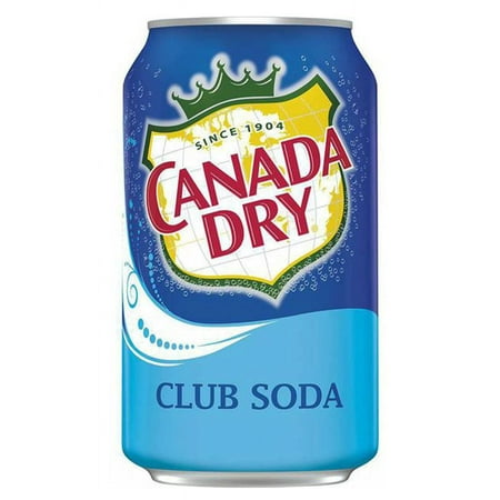 Canada Dry Club Soda Soft Drink, 12-Ounce (Pack of 24)