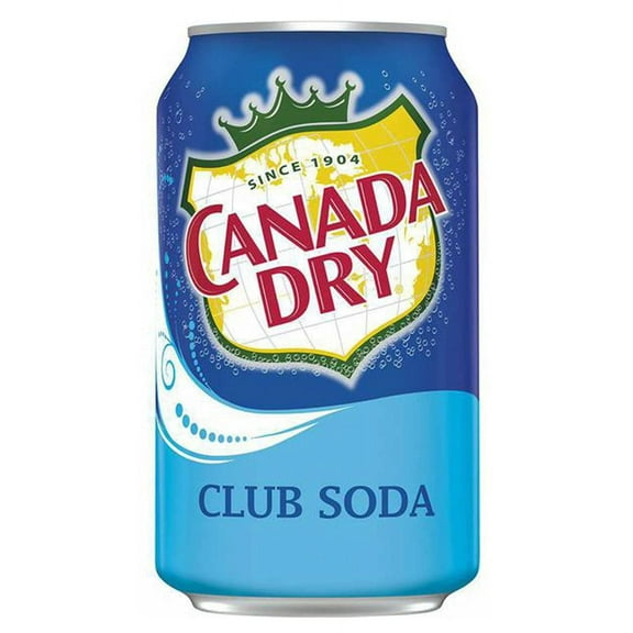 Canada Dry Club Soda Soft Drink, 12-Ounce (Pack of 24)