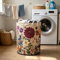 thumbnail image 7 of Lumxatz Boho Quilted Laundry Hamper with Handles, Extra Soft Large Floral Storage Organizer for Bedroom, Portable Washing and Storage Container C, 7 of 7