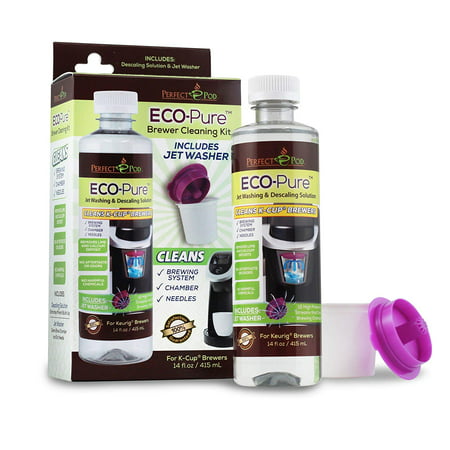 Perfect Pod ECO-Pure ™ Cleaning Descaling Solution for K-Cup Pods Capsules Single Serve Coffee Maker Brewers Brewing (Best Single Cup Coffee Maker Without Pods)