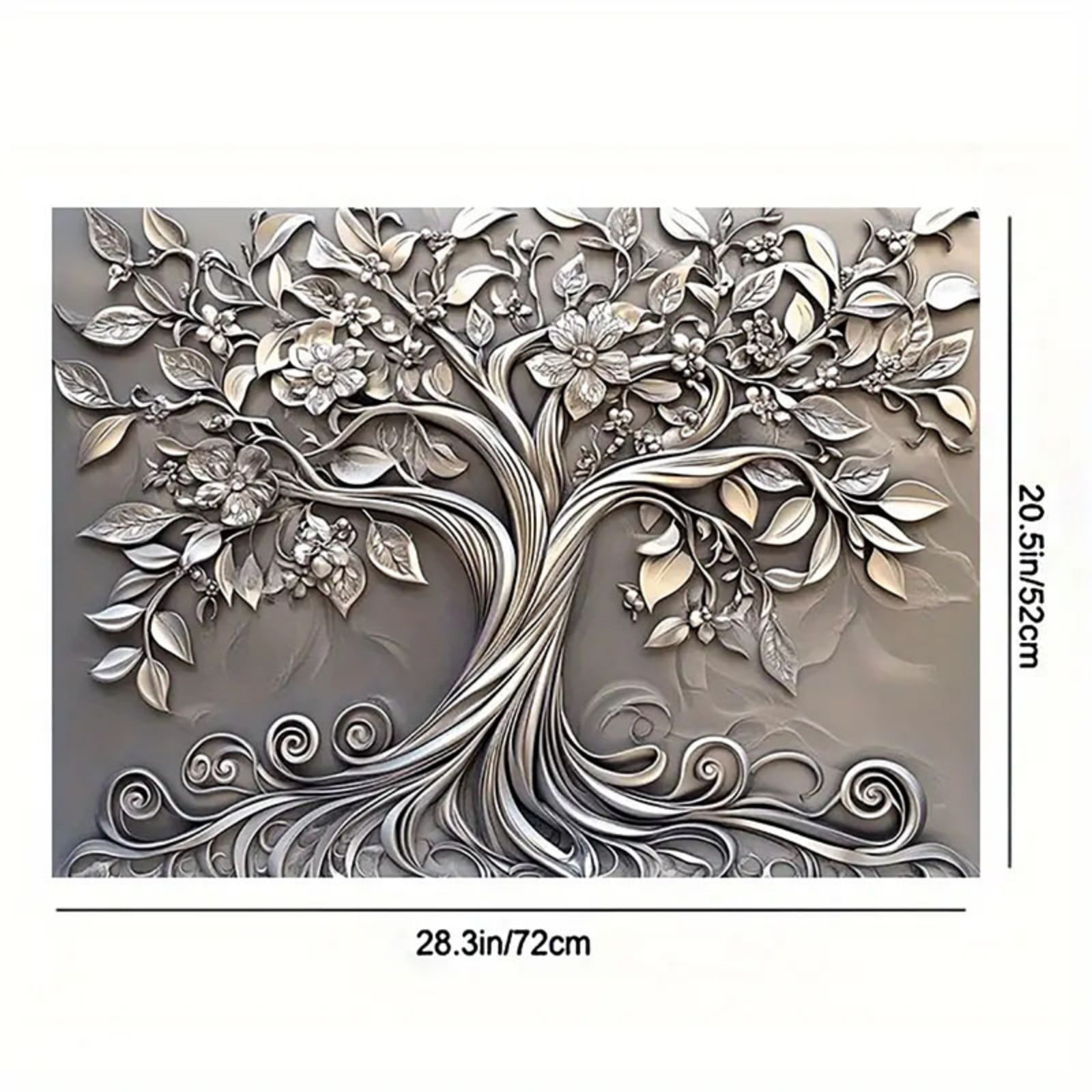 Woveruco Ornate Tree Design Stove Cover Protector, Heat-Resistant Cooktop Cover Noodle Board for Electric/Gas/RV Stove, 28.3 x 20.4 Inches
