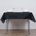 thumbnail image 2 of Efavormart 5pcs of 54x54" BLACK Wholesale Linens Seamless Polyester Square Linen Tablecloth For Wedding Banquet Party Restaurant, 2 of 6