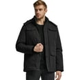 thumbnail image 2 of Ampake Men's Winter Coat Padded Jacket Warm Puffer Hooded Coat Black S, 2 of 7
