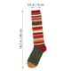thumbnail image 3 of 1 par de medias de rodilla calcetines de color rayado de color calcetines de tubo largo para mujeres, 3 of 7