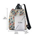 thumbnail image 3 of FORMRS Women's Travel Backpack Purse Anti-Theft Hidden Pockets Casual Shoulder Bag, Gray Acorns Pattern, 3 of 7