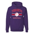 thumbnail image 1 of Wild Bobby City of Toronto Basketball Fantasy Fan Sports Unisex Hoodie Sweatshirt, Purple, Large, 1 of 5