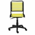 thumbnail image 2 of Neon Green Flat Bungie Cord Low Back Rolling Office Chair, 2 of 2