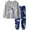 Grey, variant on Tiijoy Girls Pajamas Cotton Long Sleeve Top and Pants Sleepwear PJ Lounge Set, Sizes 6-7