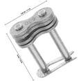 thumbnail image 2 of SEWACC 10Pcs Silver Motorcycle Chain Link Connector Durable Reinforced Chain Link for Easy Installation, 2 of 8