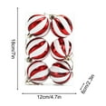 thumbnail image 2 of Lksixu Christmas Balls Ornaments for Xmas Tree, Christmas Decorations 2.36" Red and White Shatterproof Decorative Ball Pendants with Glittering, Christmas Tree Hanging Bauble Sphere for Party Holiday, 2 of 6