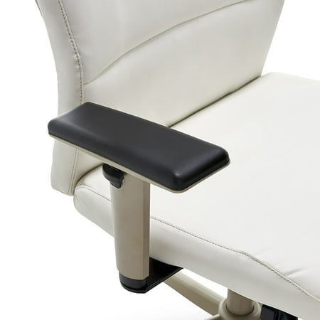 La-Z-Boy - Baylor Modern Bonded Leather Executive Chair - White