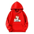 thumbnail image 3 of HUITKMM Girls Casual Hooded Pullover Sweatshirt with Pocket for Sports and Everyday Wear, 3 of 3