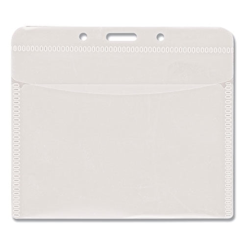 PVC-Free Badge Holders, Horizontal, Clear 4.5 PVC-Free Badge Holders, Horizontal, Clear 4.5