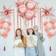 thumbnail image 5 of Cheerland Rose Gold Balloons Tassel Garland Arch Kit with Stars Backdrop, 56pcs, 5 of 6
