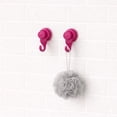 thumbnail image 4 of Strong Hold Vacuum Suction Cup Hooks Shower-Kitchen Walls Organizer Loofah Set of 2 Pink, 4 of 7