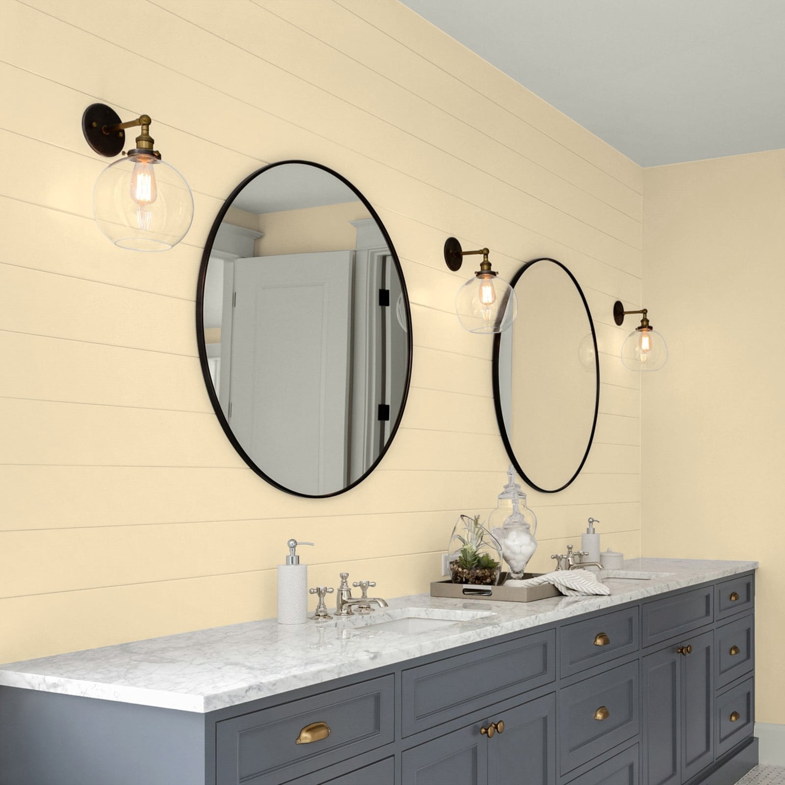 Glidden Glidden Kitchen Bath and Laundry Limitless / Yellow, Eggshell Interior Paint with Primer, 1 Gallon