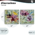 thumbnail image 3 of Stupell Industries French Country Lyrical Garden Canaries 2pc Canvas Art Set, 17 x 17 each, by Lanie Loreth, 3 of 7