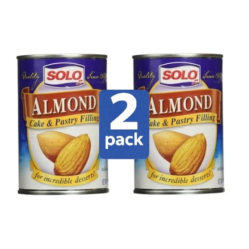 Solo Almond Cake & Pastry Filling 12.5 oz Can (2 Pack)