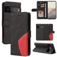 thumbnail image 1 of GANGXUN Flip Case for Google PixeL 6 Pro – Leather Wallet Cover with Card Slots, Kickstand & Color Stitching Protective Folio, 1 of 6
