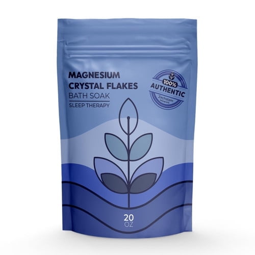Midwest Sea Salt Company Magnesium Crystal Flakes Bath Soak - Sleep Therapy - 20oz