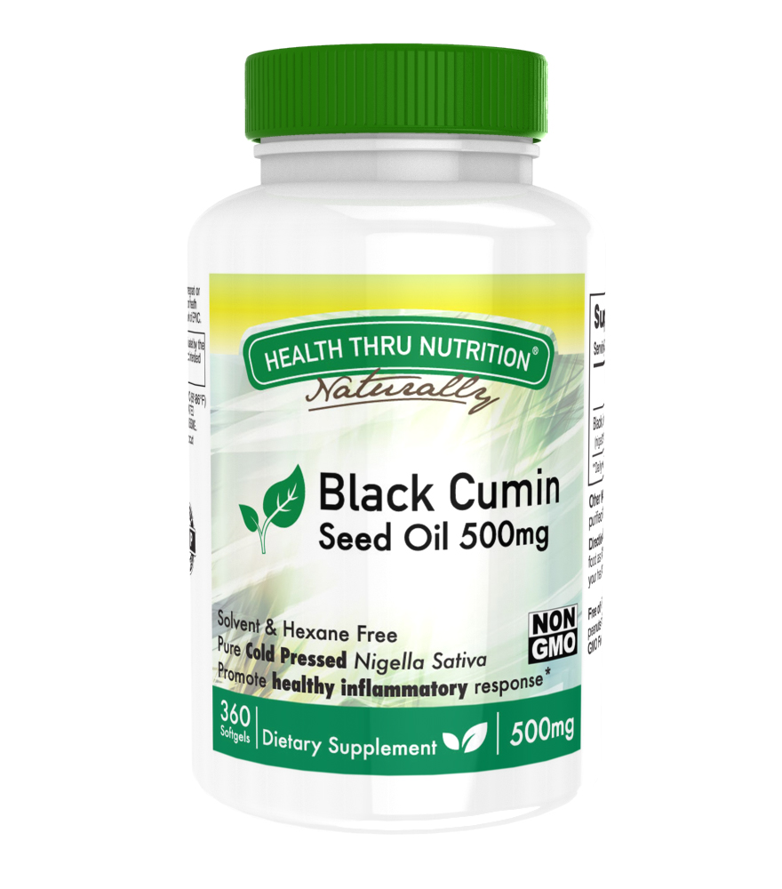 Black Cumin Seed Oil 500mg (360 Softgels) First Cold Pressed (NonGMO