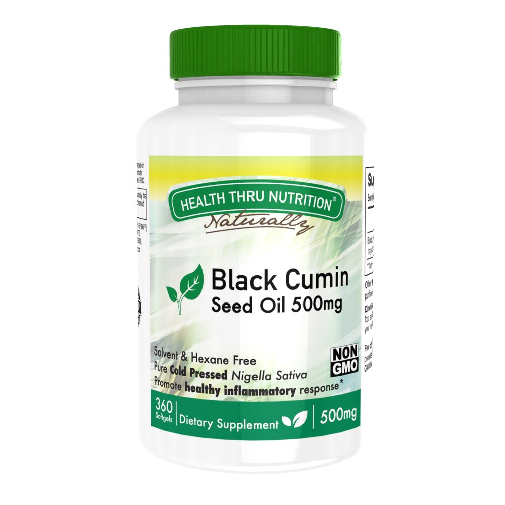 Black Cumin Seed Oil 500mg (360 Softgels) First Cold Pressed (NonGMO