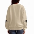 thumbnail image 5 of Towmus Women Halloween Sweatshirt Fall Long Sleeve Fashion Graphic Sweatshirts Pullover Tops, 5 of 6
