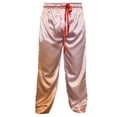 thumbnail image 2 of Up2date Fashion's Men's Satin Lounge Pants 2-Piece Multi-Color Combo in Siver and Red, 2 of 2