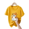thumbnail image 4 of 13-14 Years Girl Halloween Short Sleeved Top Halloween T-Shirt Party Gift Spooky Season Daily Casual, 4 of 5