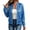 Light Blue, variant on Jackets for Women Sequin Bomber Jacket Ribbed Collar Full Zip Long Sleeve Party Casual Outerwear, S-2XL