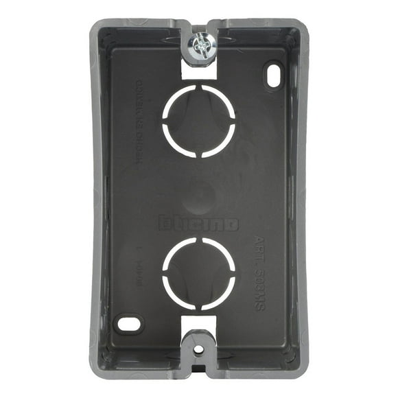 Caja Rectangular Bticino 8 Módulos Polietileno Gris Claro