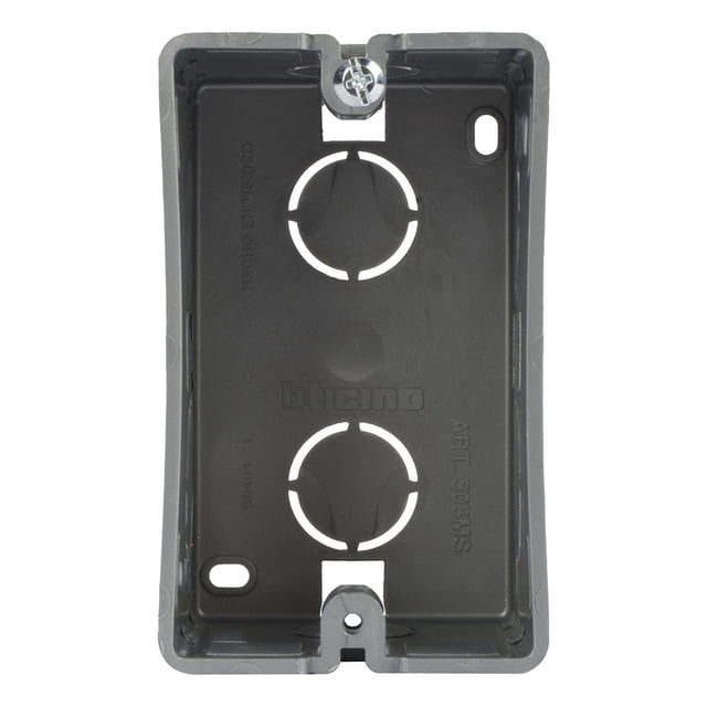 Caja Rectangular Bticino 8 Módulos Polietileno Gris Claro