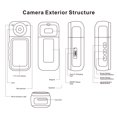thumbnail image 4 of Cámara De Acción Para Pulgar 1080P, Cámara Deportiva WiFi POV Con Gran Angular De 140, Rotación De 180, Grabación Con Una Tecla, Cámara Corporal Magnética Para Ciclismo,, 4 of 7