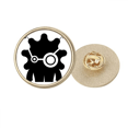 thumbnail image 1 of El universo Alien y monstruo alienígena Broche de oro metálico circular, 1 of 3