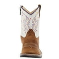 thumbnail image 2 of Old West Boys  Infant  with Splatter Shaft Square Toe Boot 8 M Tan, 2 of 5