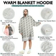 thumbnail image 5 of Wearable Oversized Blanket,Brown Christmas Deer Pattern Wearable Blanket Hoodie for Adults,Cozy Hooded Blankets with Super Pockets,Super Warm Fuzzy Pullover for Women & Men, 5 of 6