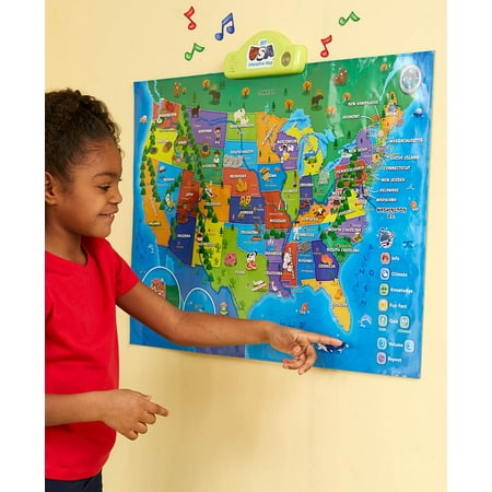 BEST LEARNING i-Poster My USA Interactive Map - Educational Talking Toy for (Best Way To Learn Unity 2d)