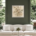 thumbnail image 4 of Framed Canvas Print Leaves Wall Art Botanical Decorative for Living Room Bedroom - 24"x24" WHITE, 4 of 8