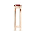 thumbnail image 3 of ANGARA Natural Oval Ruby Solitaire Parallel Split Shank Ring in 14K Rose Gold for Women (Size-6x4mm) | July Birthstone, Birthday, Anniversary, Jewelry Gift for Women | Natural Ruby Ring, 3 of 9