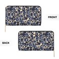 thumbnail image 4 of Leather Wallet 8 X 4.3 In Comfortable Light Waterproof And Durable Zipper Design Easy To Carry Animal Print Style Mediumslateblue_4, 4 of 8